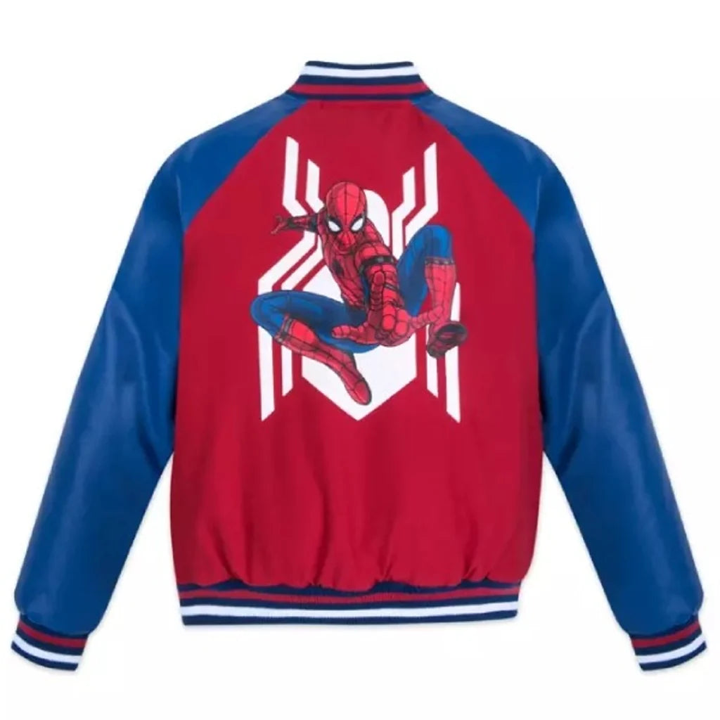 90s Spider Man Letterman Jacket