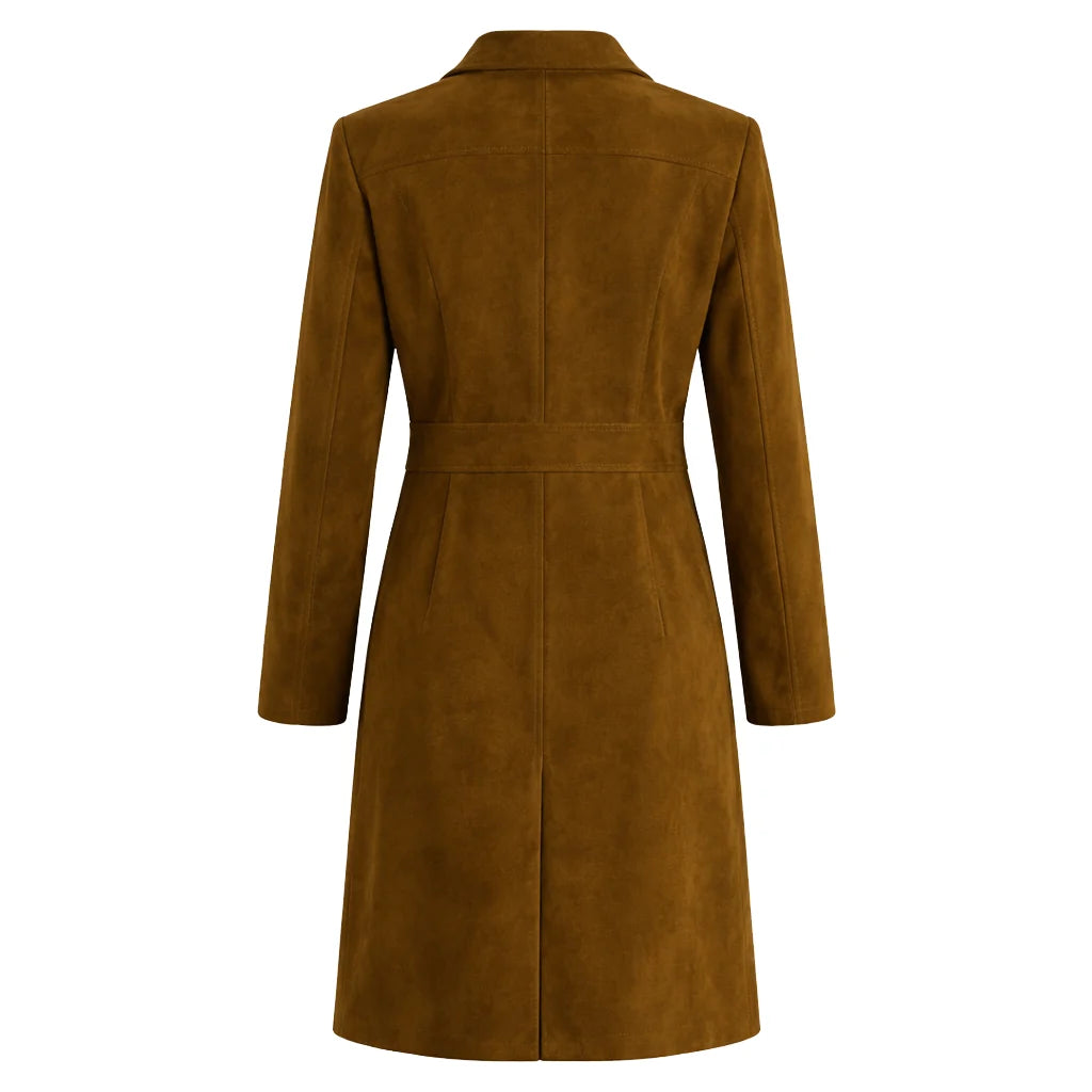 A Season to Blossom Emily Tennant Suede Coat