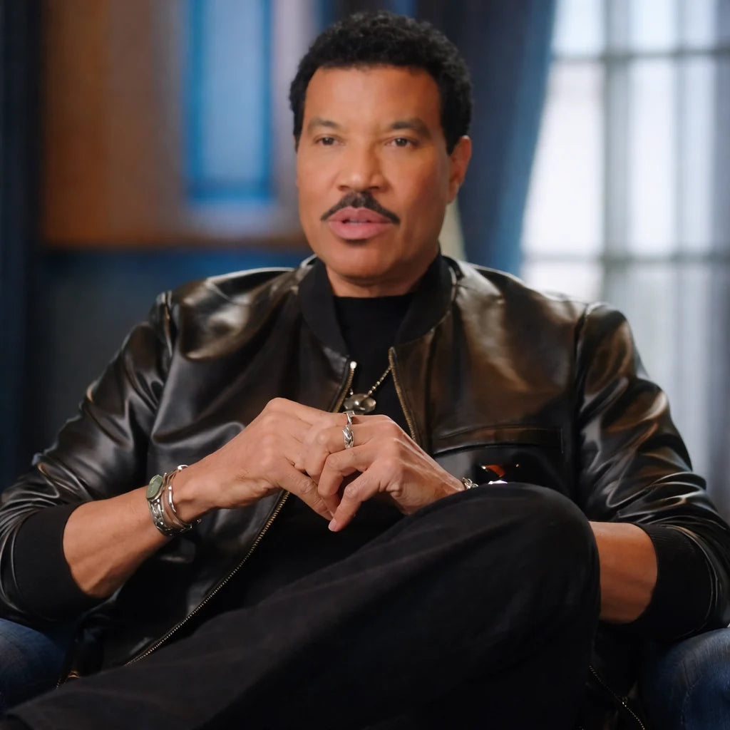 Lionel Richie American Idol 2026 Black Leather Jacket
