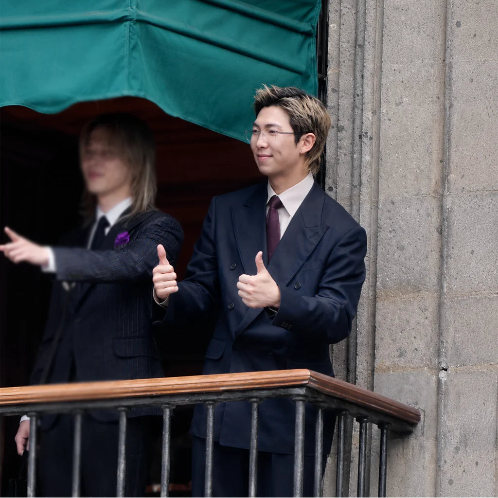 Kim Nam-Joon BTS National Palace Blue Suit