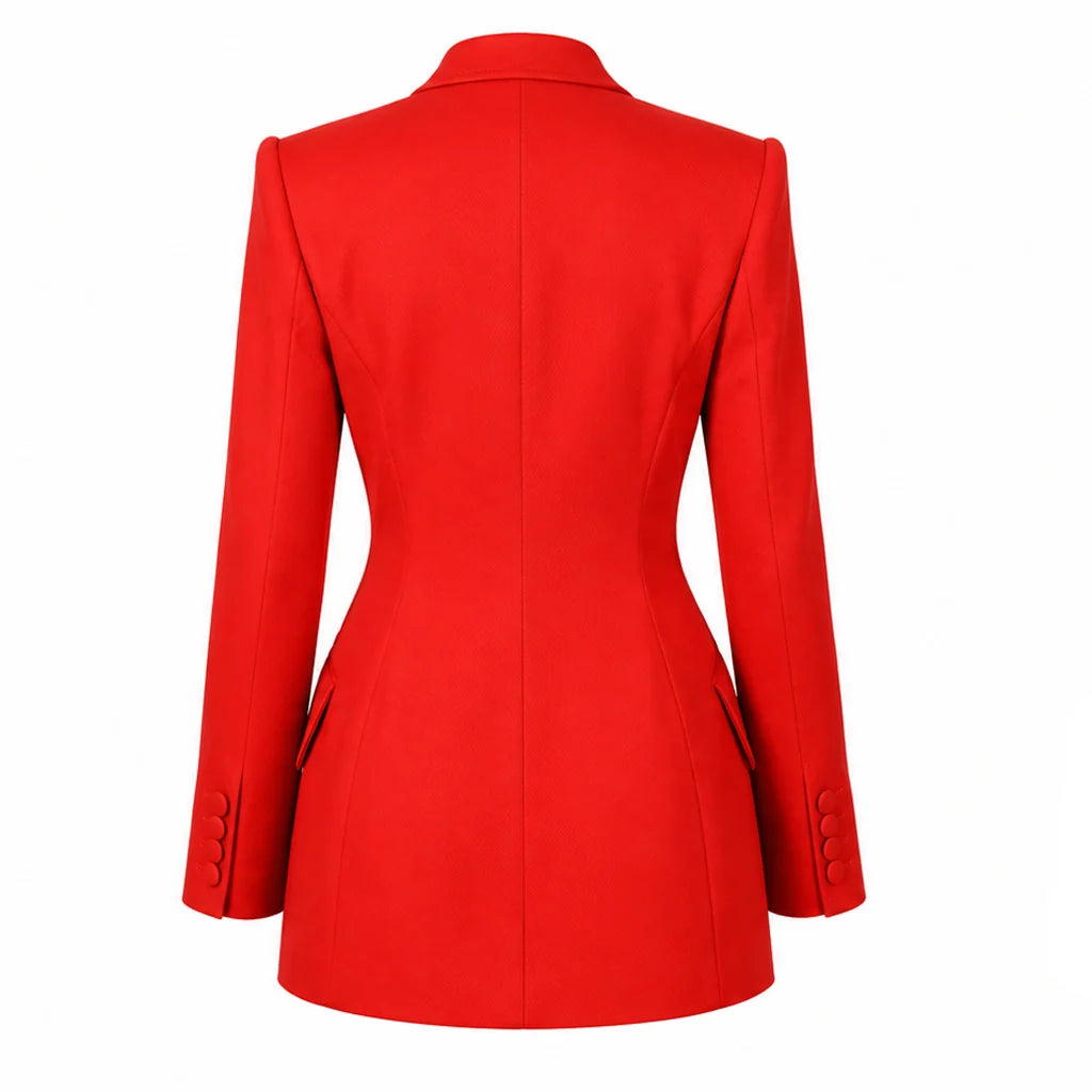Baywatch Reboot Premiere Livvy Dunne Red Blazer