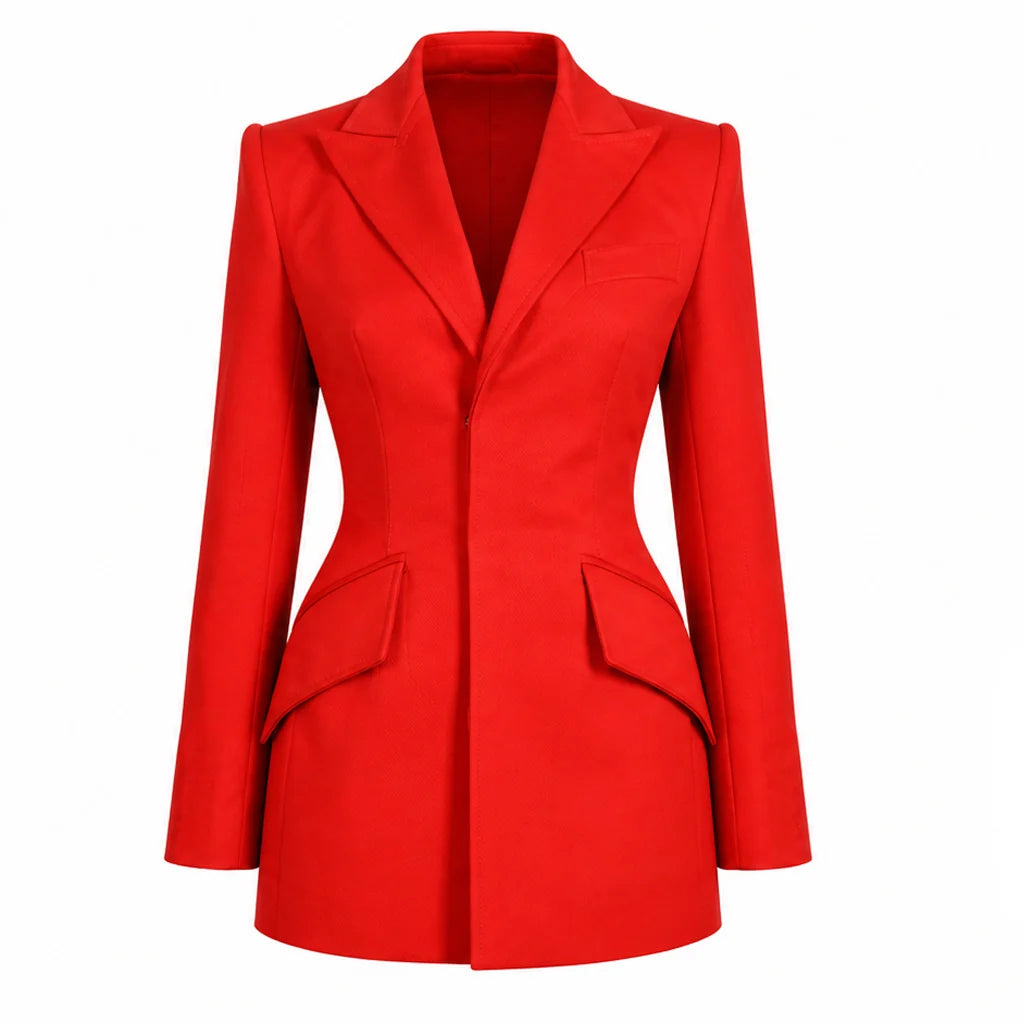 Baywatch Reboot Premiere Livvy Dunne Red Blazer