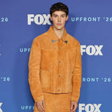 Baywatch Reboot Premiere Noah Beck Brown Jacket
