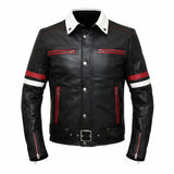 Bike Racer Black Leather Jacket