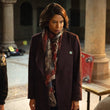 Gloria Reuben Boston Blue Brown Coat