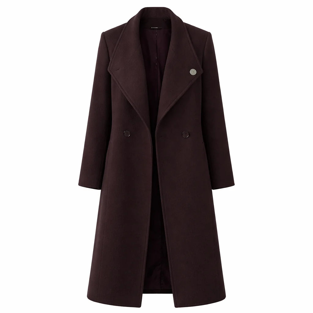 Gloria Reuben Boston Blue Brown Coat