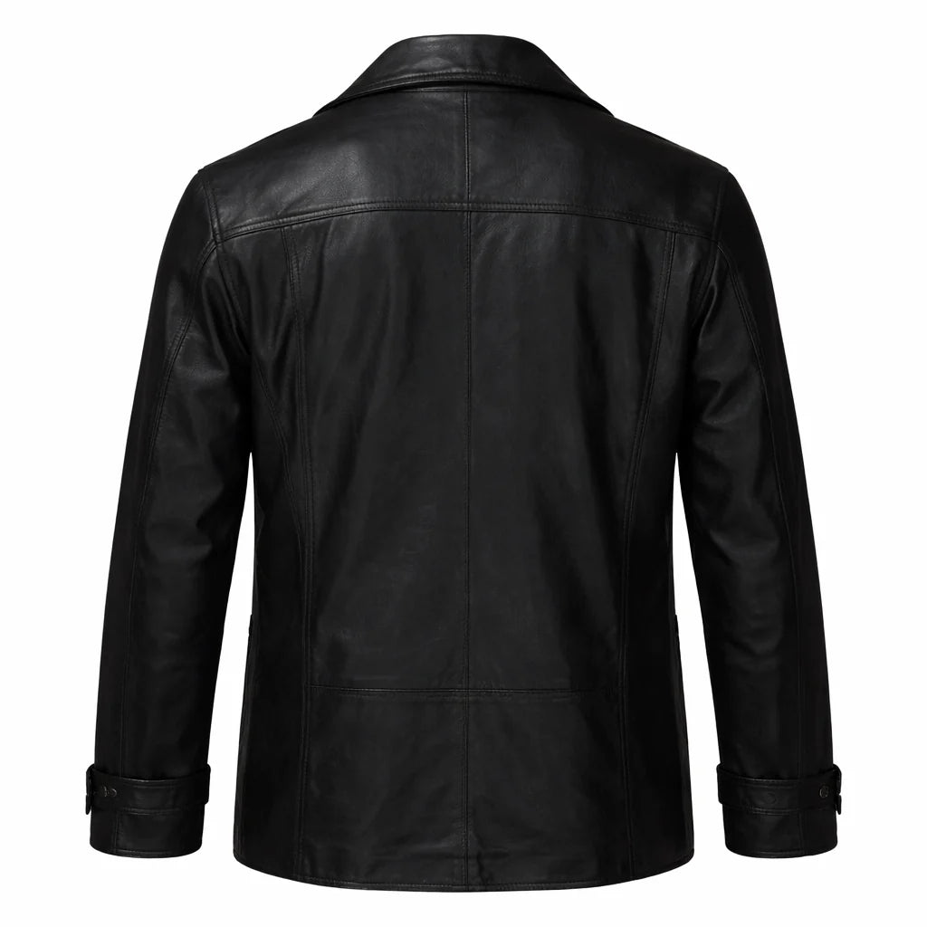 CIA S01 Colin Glass Leather Coat