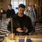 CIA S01 Colin Glass Leather Coat