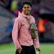 Lamine Yamal Camp Nou stadium Pink Jacket