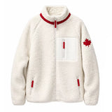 Olympic 2026 Team Canada White Sheerpa Jacket
