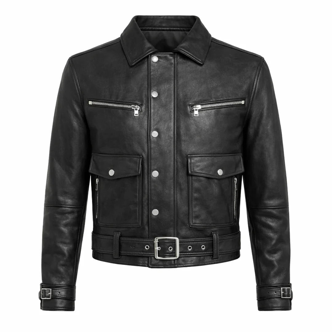 Classic Black Leather Jacket