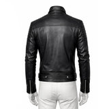 Classy Black Bomber Hooded Leather Jacket