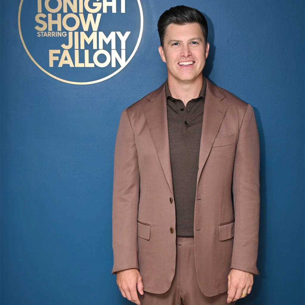 The Tonight Show Starring Jimmy Fallon Colin Jost Brown Suit