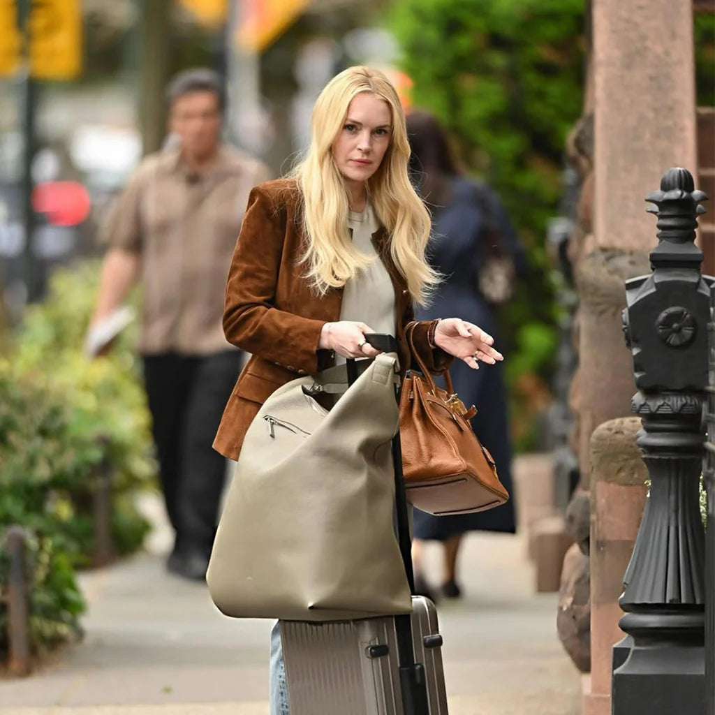 Violet Lockhart Count Me Lies S01 Suede Blazer