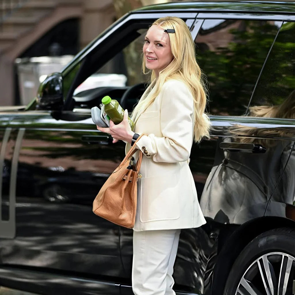 Lindsay Lohan Count Me Lies S01 White Blazer