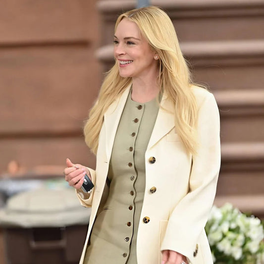 Lindsay Lohan Count Me Lies S01 White Blazer