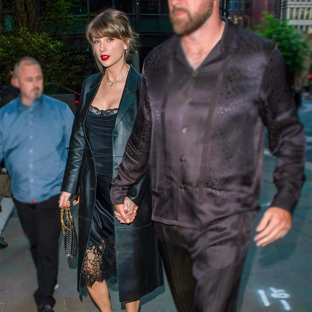 London Dinner Taylor Swift Black Coat