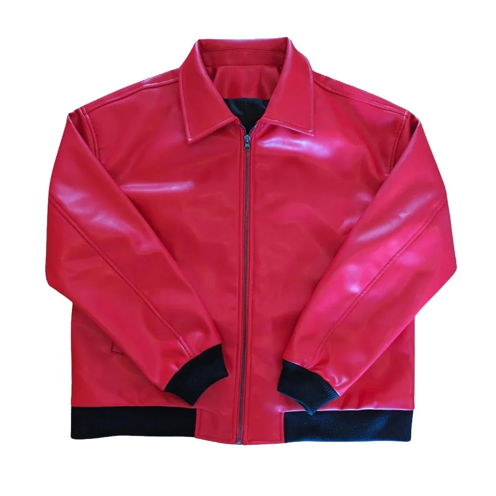 Drake Albanian Flag Leather Jacket