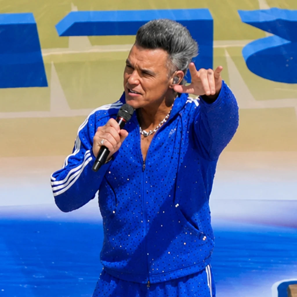 Robbie Williams FIFA 2026 Blue Jacket