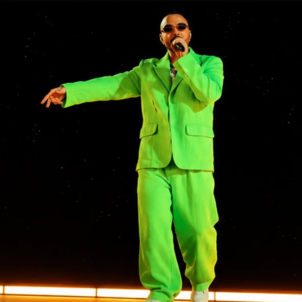 Final Show Paris 2026 J Balvin Green Suit