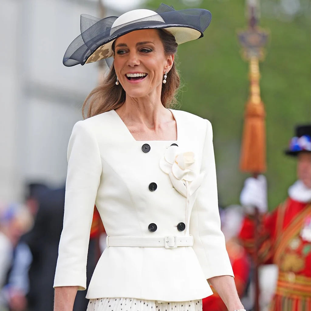 Garden Party Kate Middleton White Blazer