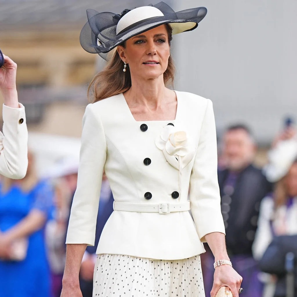Garden Party Kate Middleton White Blazer