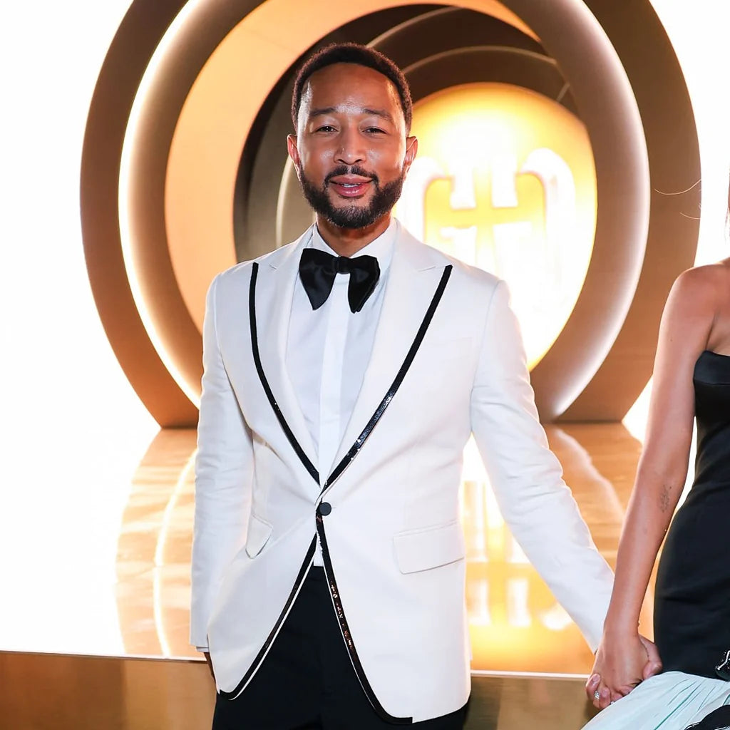5th Annual Gold Gala John Legend White Blazer