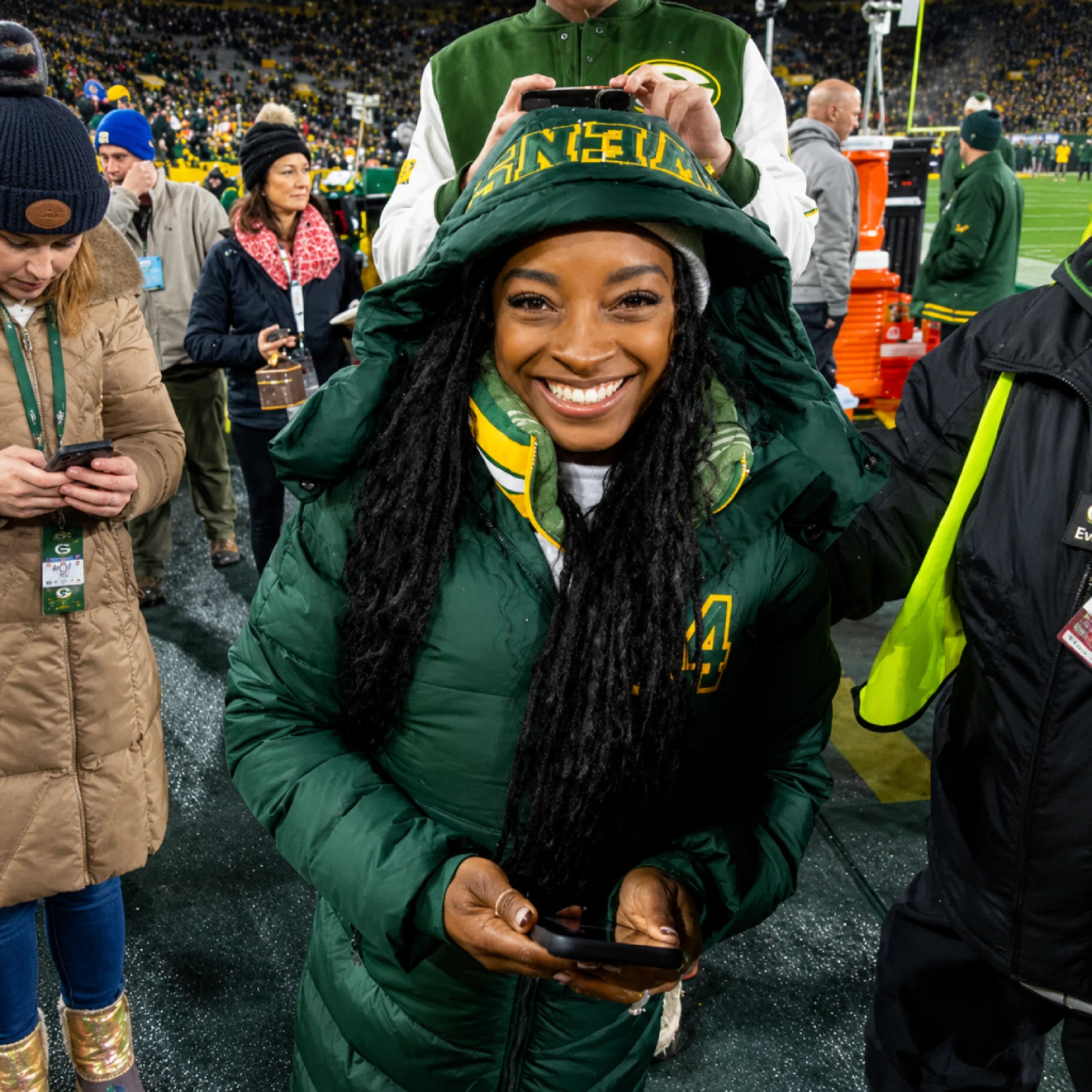 Team Green Bay Packers Simone Biles Jacket