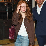 Harold Pinter Theatre 2026 Sadie Sink Brown Jacket
