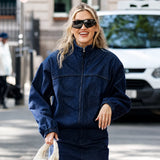 Heart Breakfast Radio Studios Ashley Roberts Denim Jacket