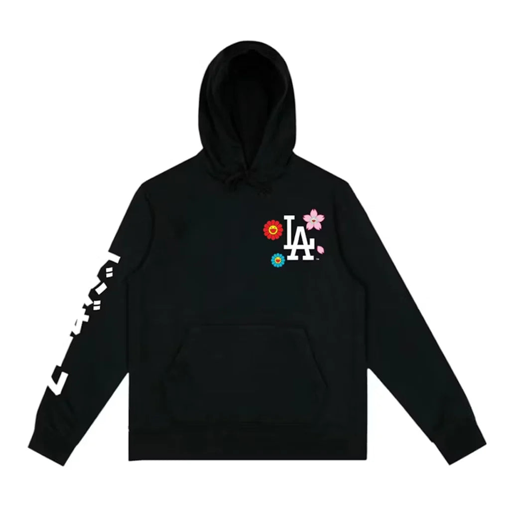 LA Dodgers Floral Black Hoodie