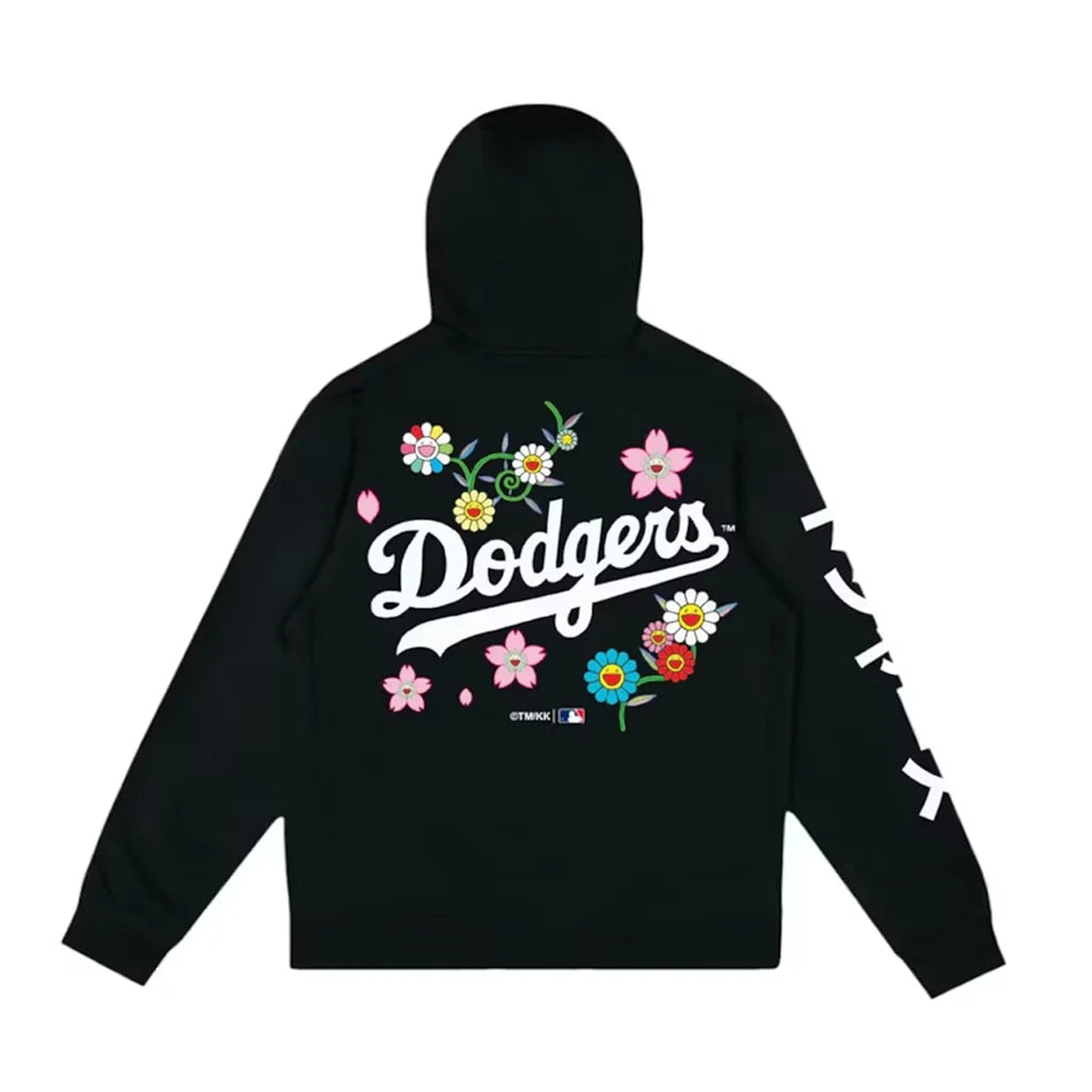 LA Dodgers Floral Black Hoodie