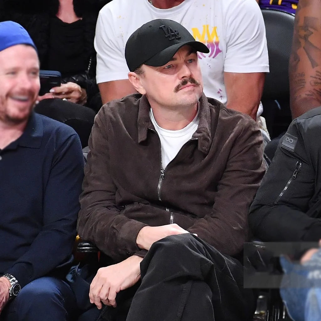 Basketball Game 4 Leonardo DiCaprio Brown Jacket