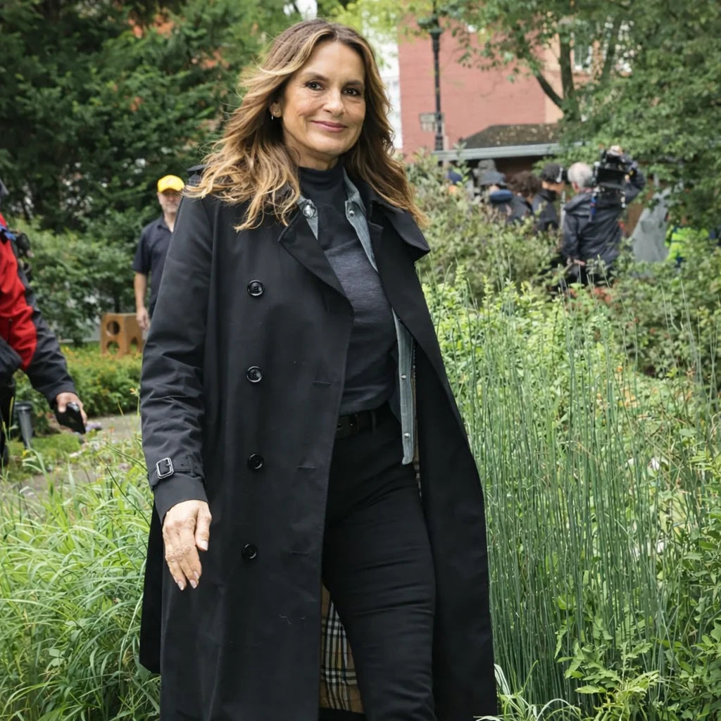 Olivia Benson Law and Order SVU S27 Black Trench Coat