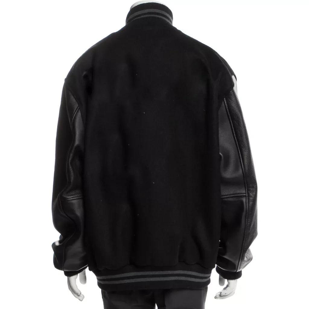 LeBron James Black Varsity Jacket
