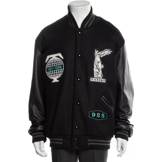 LeBron James Black Varsity Jacket
