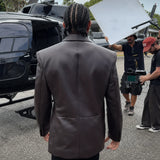 American Rapper Ludacris Leather Blazer