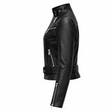 Motorcycle Quilted Leather Jacket