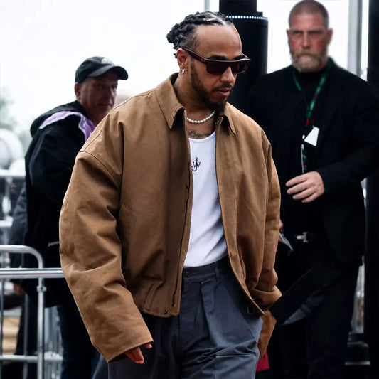 Lewis Hamilton British Grand Prix Brown Jacket