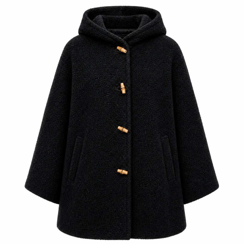 Liam Gallagher Black Hooded Coat