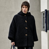 Liam Gallagher Black Hooded Coat