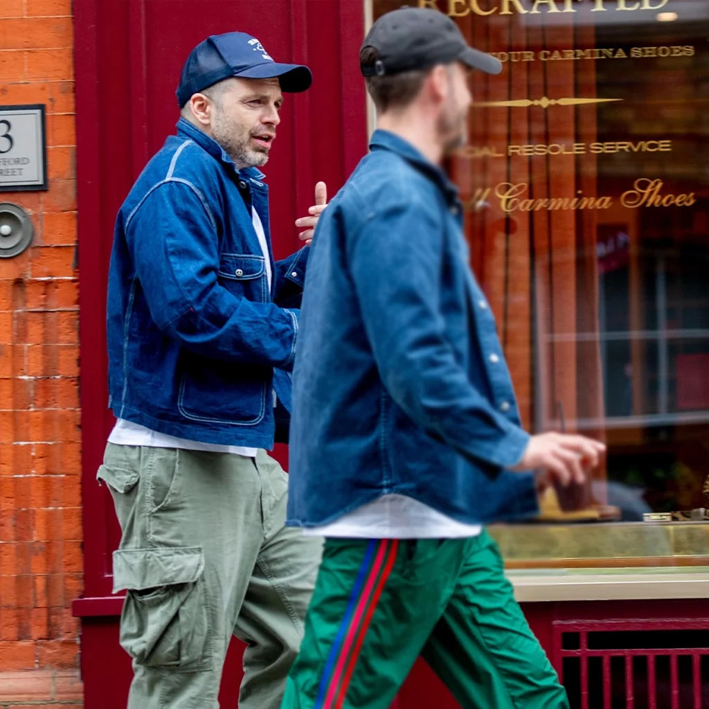 London 2026 Sebastian Stan Blue Jacket