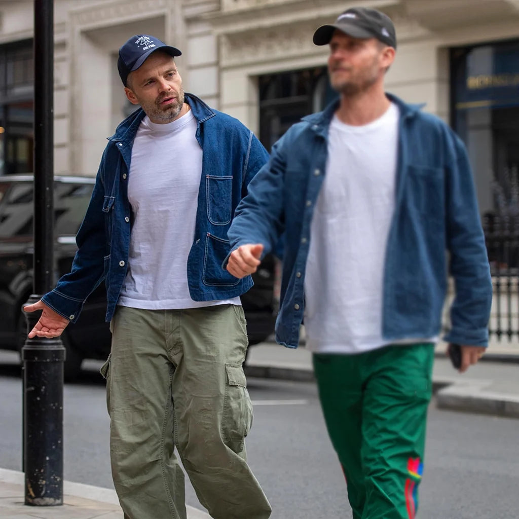London 2026 Sebastian Stan Blue Jacket