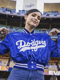 Sofia Carson Dodgers Blue Jacket