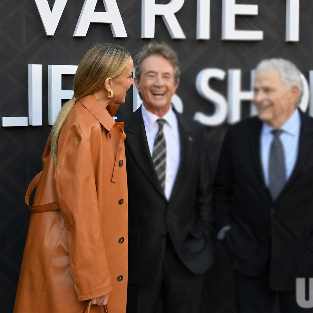 Marty, Life Is Short Premiere Kate Hudson Brown Coat