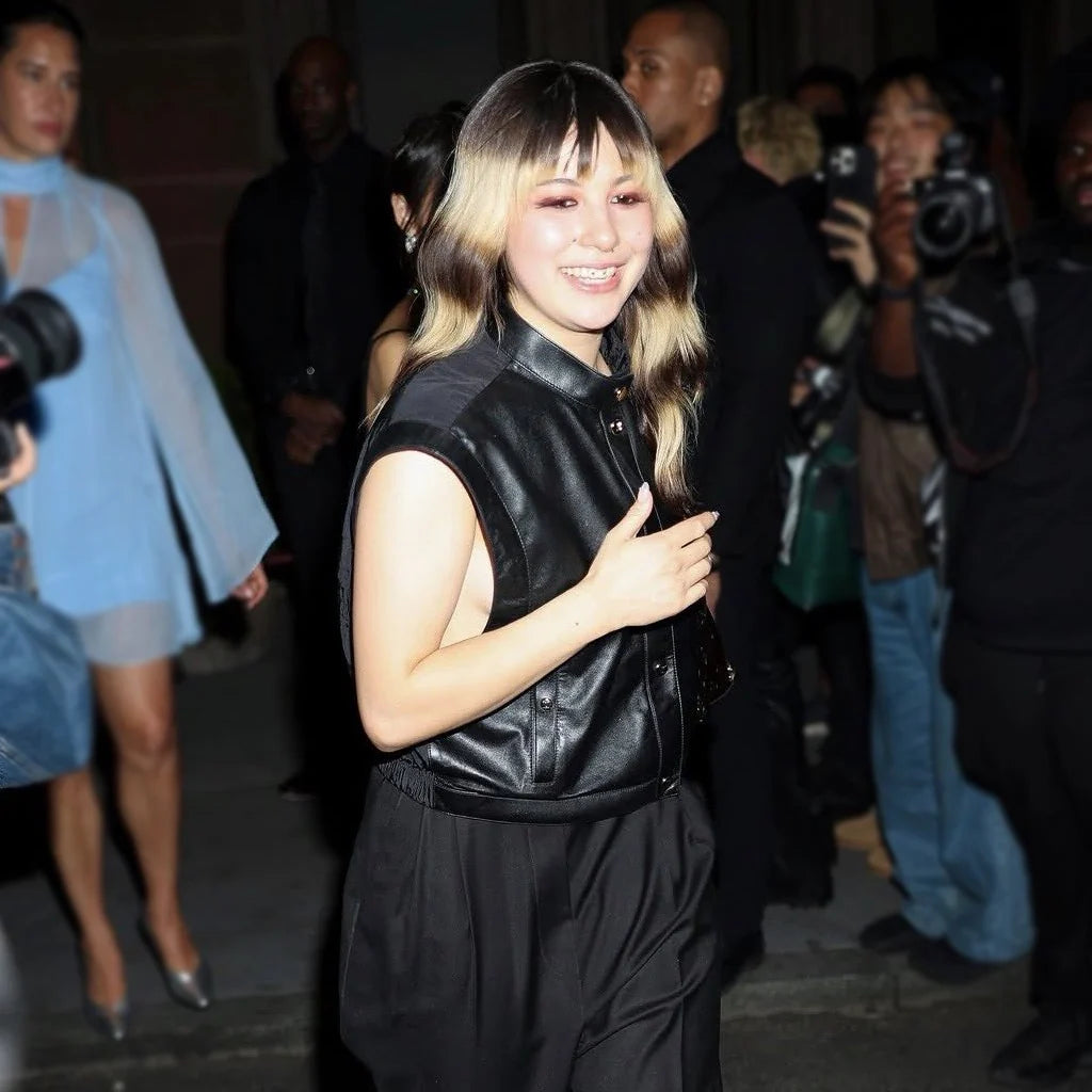 Met Gala Alysa Liu Black Coat