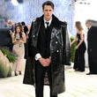 Met Gala 2026 Bill Skarsgård Leather Coat