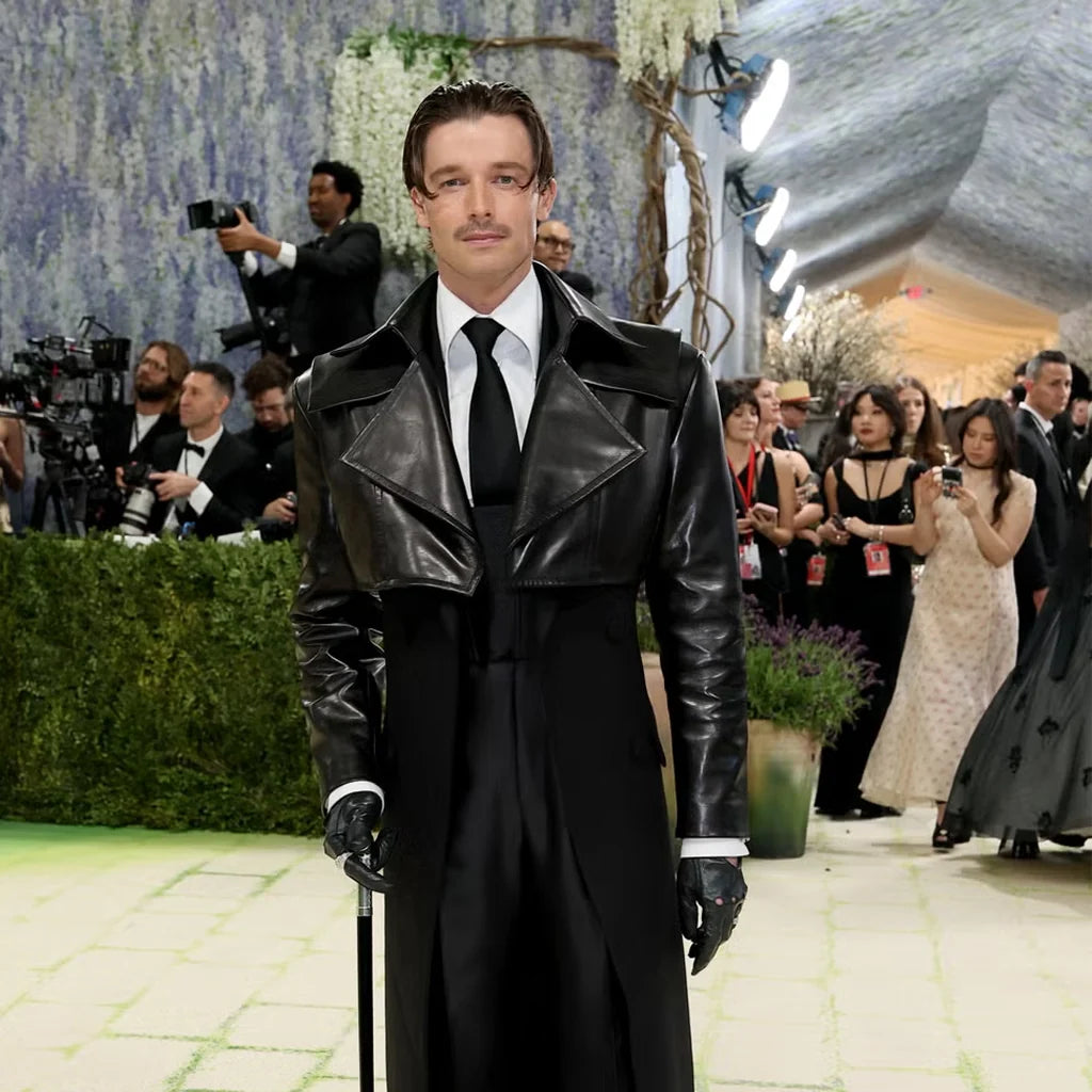Met Gala Patrick Schwarzenegger Black Jacket