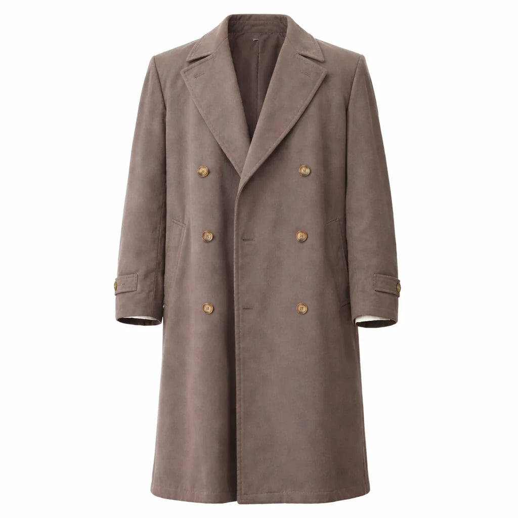 Kennedy S01 Michael Fassbender Brown Coat