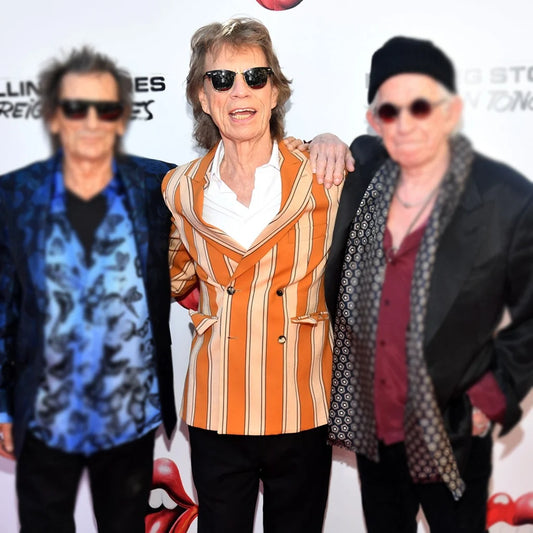 Mick Jagger Brooklyn 2026 Striped Blazer